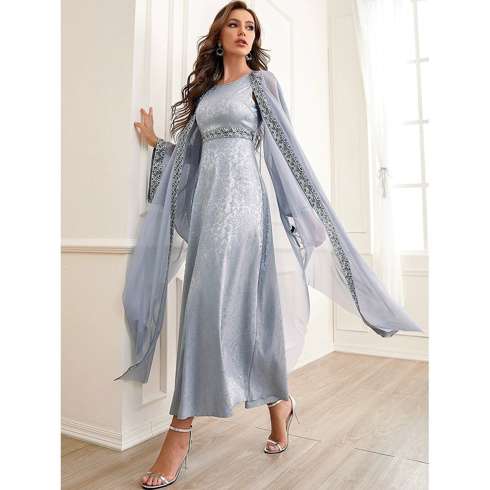 Embroidered Abaya Set