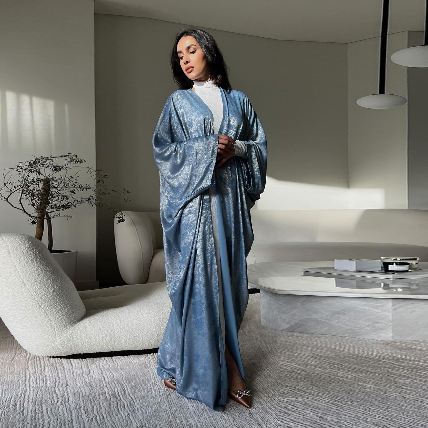 Bronzing Abaya Robe