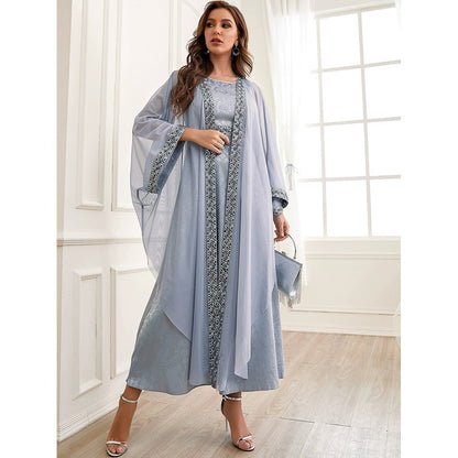 Embroidered Abaya Set