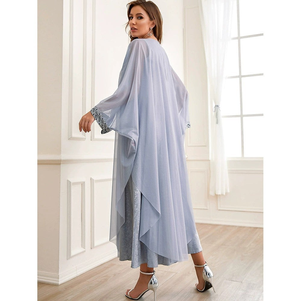 Embroidered Abaya Set